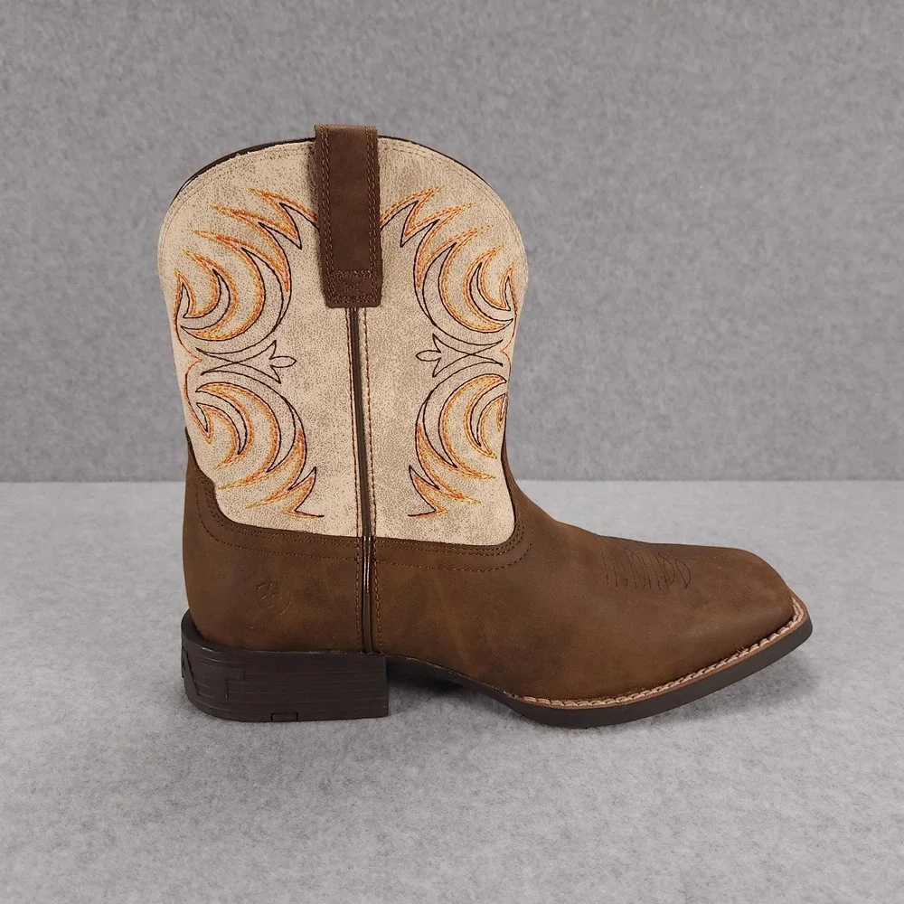Ariat Youth Storm - Kids Size US 6 - Antique Brown Western Cowboy Boots 10038444